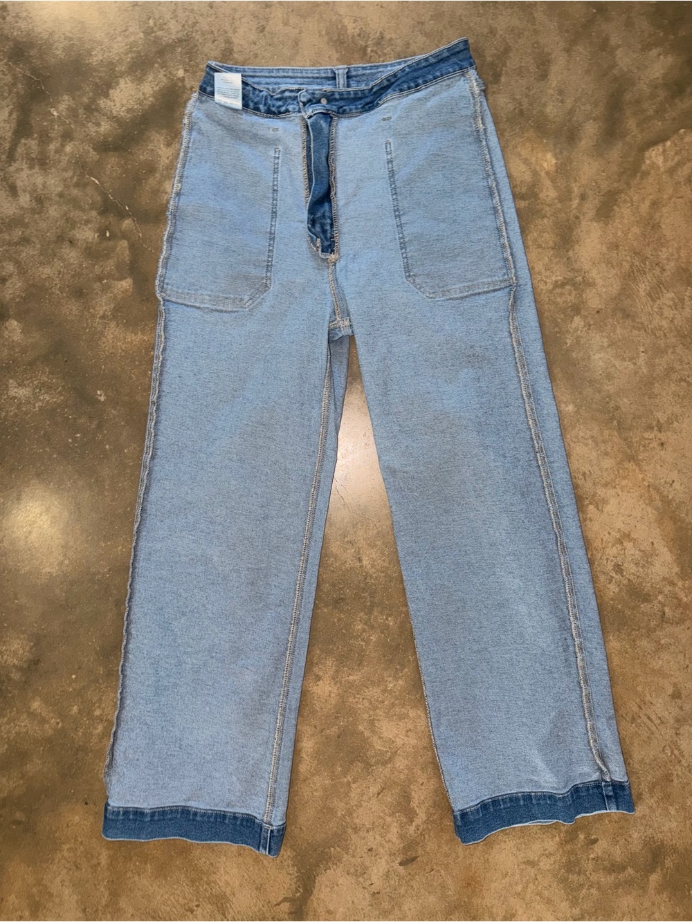 JBD Just Black Denim Eve High Rise Utility Wide Leg Jeans Size 28 - Picture 13 of 14
